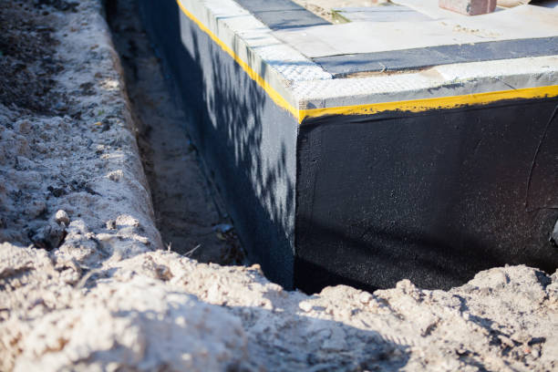 Residential Interior Drainage System installation at a Medina, OH home by SJ Waterproofing Pros